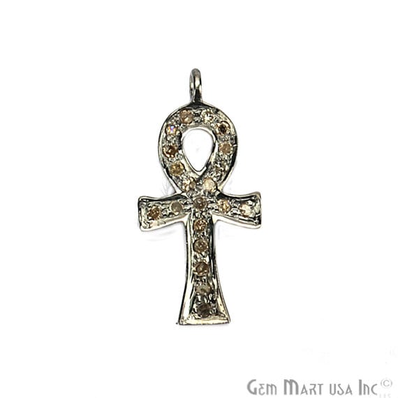 Ankh Shape Diamond Charms...