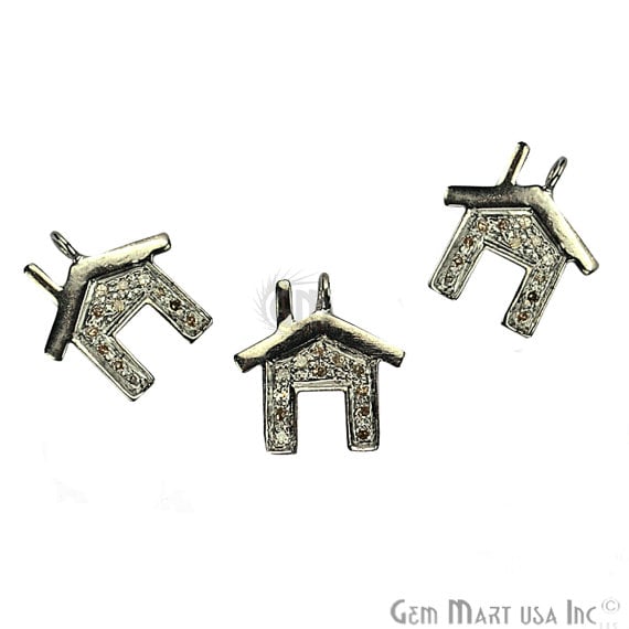 Home Shape Diamond Charms...