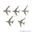 Aeroplane Shape Diamond Charms 14x11mm 925 Sterling Silver Pave Charms Pendant - GemMartUSA (755149668399)