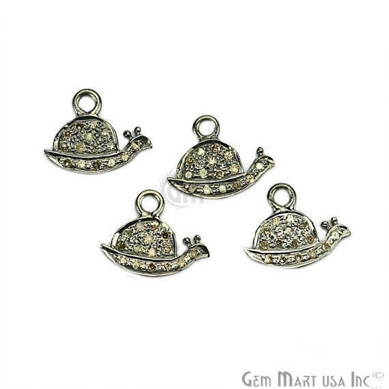 Snail Shape Diamond Charms...