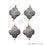 Pave Clover Diamond Charm Pendant, Gold Vermeil Charm Pendant - GemMartUSA (763567570991)