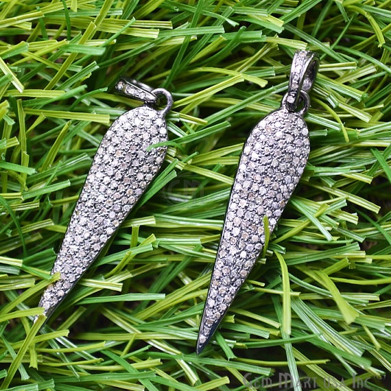 Pave Pears Spike Diamond...