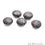 Pave Flat Round Diamond Charm Beads, Sterling Silver Necklace Charm Beads - GemMartUSA (763625340975)