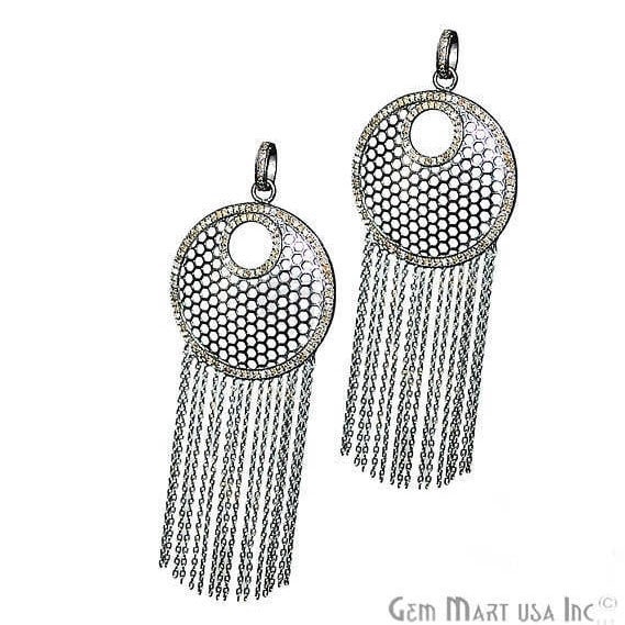 Pave Honeycomb Diamond Charm...