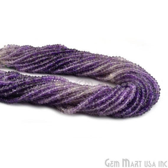 Amethyst Rondelle Beads, 13...