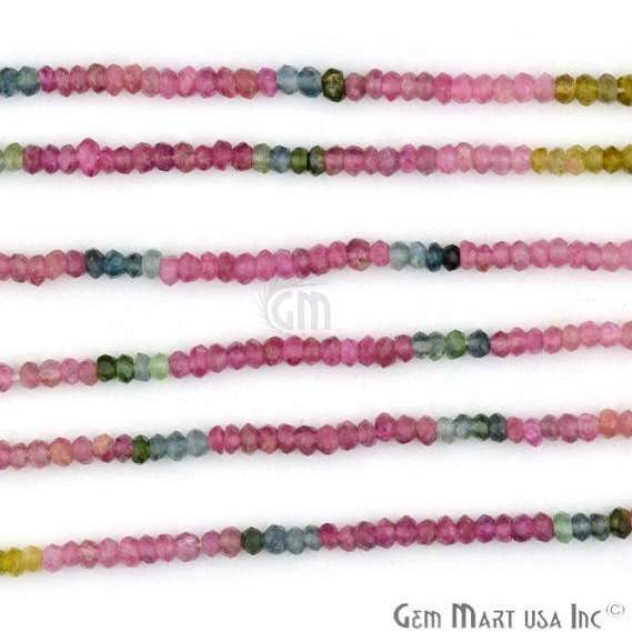 1 Strand Multi Tourmaline Faceted Rondelle 2.5-3mm, 13Inch Length AAAmazing quality - GemMartUSA (762889732143)