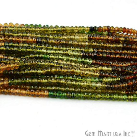 1 Strand Faceted AAA Quality Natural Petrol Tourmaline 13Inch Full Length 2.5-3mm Gemstone Beads - GemMartUSA (762891042863)