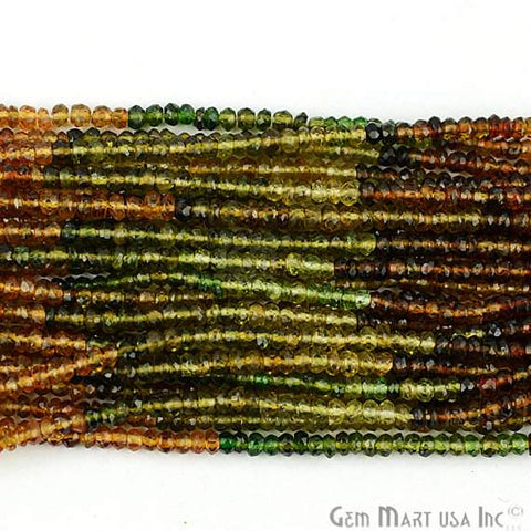 1 Strand Faceted AAA Quality Natural Petrol Tourmaline 13Inch Full Length 2.5-3mm Gemstone Beads - GemMartUSA (762891042863)