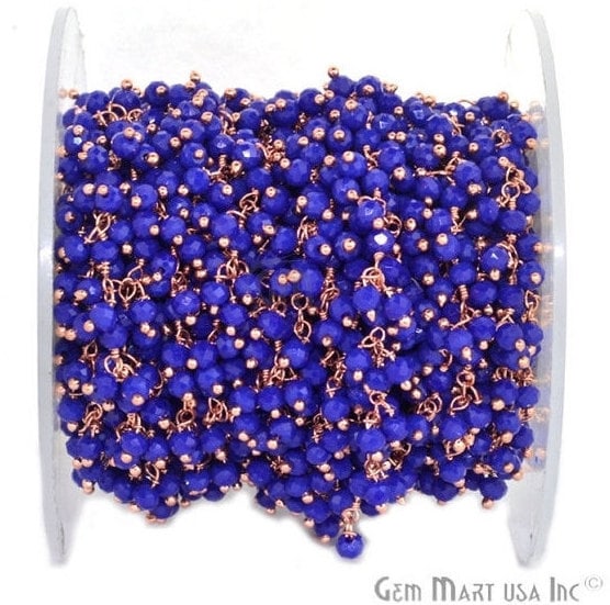 Dark Blue Chalcedony Faceted...