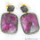 Beautiful Handmade Ruby Earring,47x26mm,Cz Pave Diamond Gold Vermeil Earring (SHCZ-90035) - GemMartUSA (755057426479)