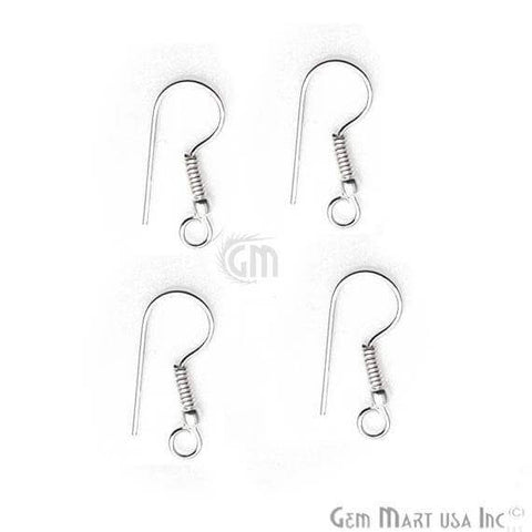 10 Piece Silver Plated 21x9mm Findings over Brass Earring Hooks - GemMartUSA
