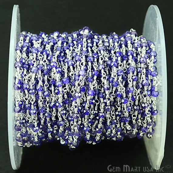 Amethyst Beads Silver Plated...