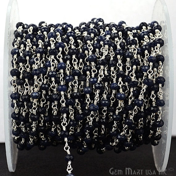 Black Sapphire Jade Silver...