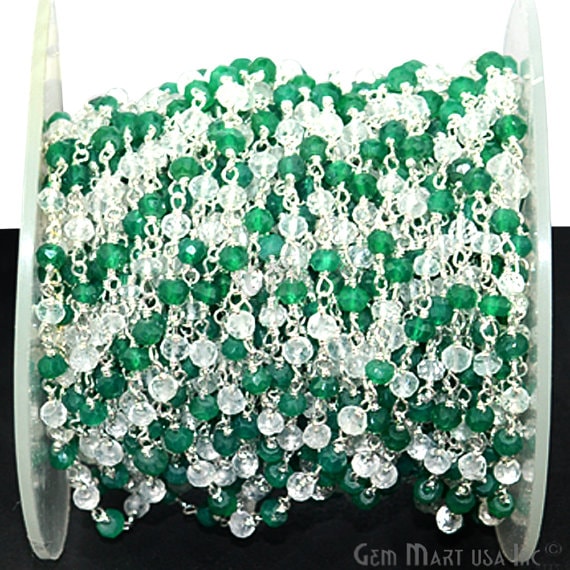 Green Onyx With Crystal...