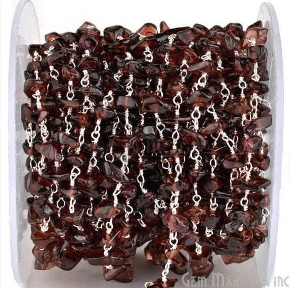 Garnet Nugget Chip Beads...