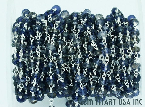 Iolite Sterling Silver Wire...