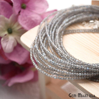 Labradorite Bead Chain, Silver Plated Jewelry Making Necklace Chain - GemMartUSA (762465026095)