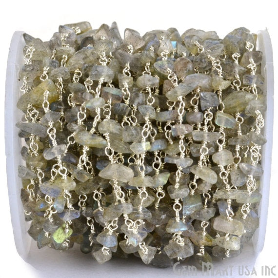 Labradorite Nugget Chip Beads...
