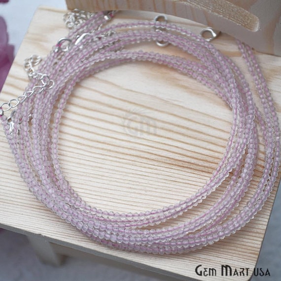Rose Quartz Bead Chain,...