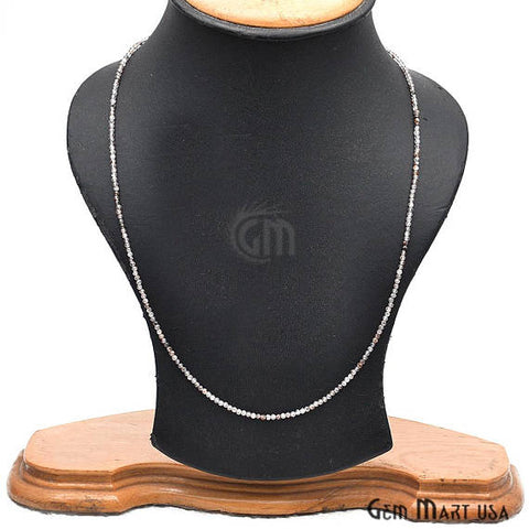 Multi Rutile Bead Chain, Silver Plated Jewelry Making Necklace Chain - GemMartUSA (762481541167)