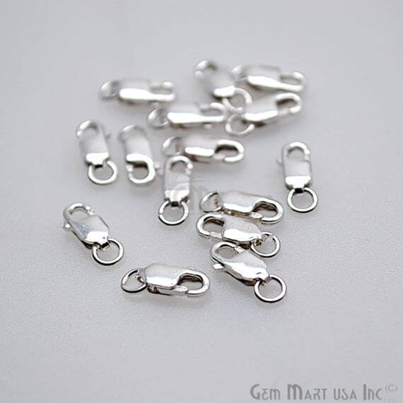 Lobster Claw Clasp 10x4mm With Sterling Silver 5PC - GemMartUSA